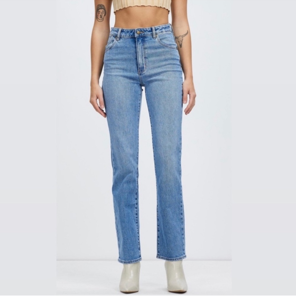 ROLLA'S Women's Straight Leg Jeans - Light Blue